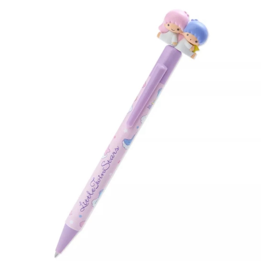 New Sanrio Little Twin Stars Mascot Ballpoint Pen/Black Ink/6”/Japan/Limited